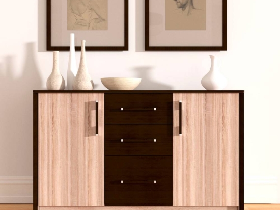 ΜΠΟΥΦΕΣ SCARLET 136X46X82ΕΚ ΜΕ MDF ΔΙΑΚΟΣΜΗΣΗ ΣΟΝΟΜΑ-ΒΕΓΚΕ