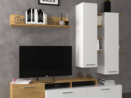 ΣΥΝΘΕΣΗ ΤΗΛΕΟΡΑΣΗΣ ASTIN 203X45.3X180ΕΚ ΧΡΥΣΟΣ ΔΡΥΣ ΜΕ ΛΕΥΚΟ
