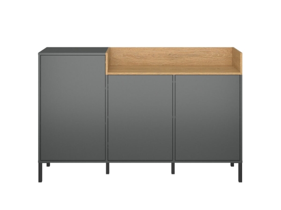 ΜΠΟΥΦΕΣ BERIL ΑΝΘΡΑΚΙ-ΧΡΥΣΟ ΔΡΥΣ 155.1X42X98.6CM