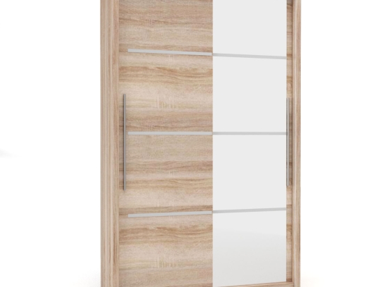 ΝΤΟΥΛΑΠΑ ΔΙΦΥΛΛΗ ILONA SONOMA 130X61X215ΕΚ MDF