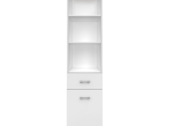 TOP MIX ΡΑΦΙΕΡΑ 40X33X183CM ΛΕΥΚΗ-ΣΟΝΟΜΑ