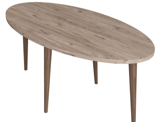 Τραπέζι σαλονιού Barton pakoworld sonoma-καφέ 90x45x40εκ