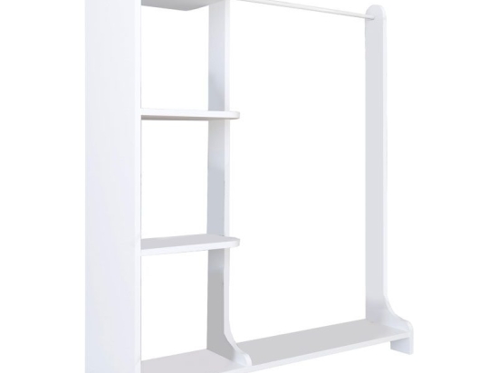 Έπιπλο εισόδου Renesme pakoworld λευκό 106x35x128εκ
