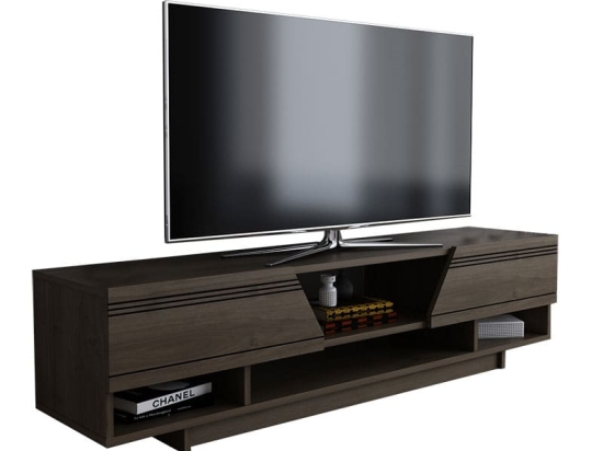 Έπιπλο τηλεόρασης Ianis pakoworld σκούρο καρυδί 160x37x34εκ