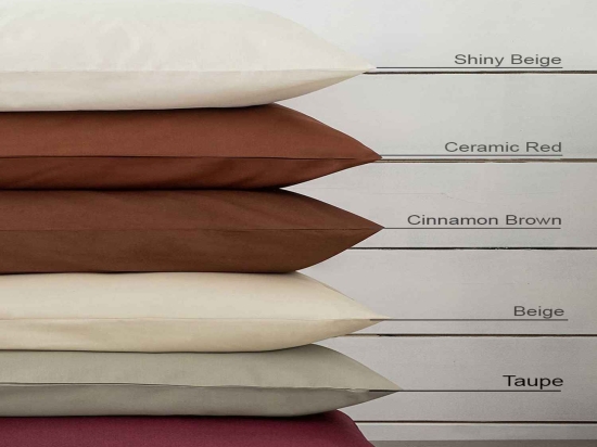 Σεντόνι Unicolors - Taupe Nima Υπέρδιπλο 240x260cm Χωρίς Λάστιχο 100% Βαμβάκι
