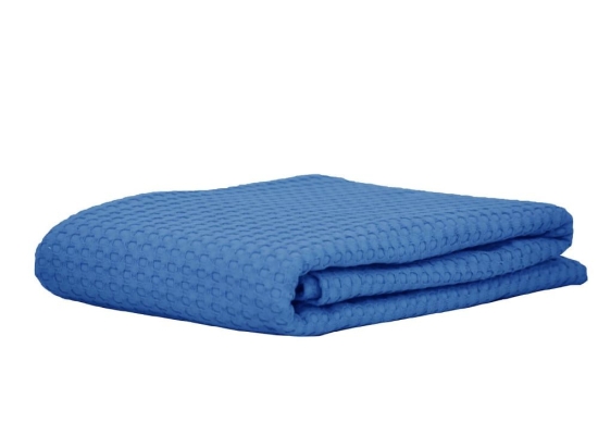 Κουβέρτα Βρεφική Michelle 8 Lake Blue Anna Riska Αγκαλιάς 80x115cm 100% Βαμβάκι