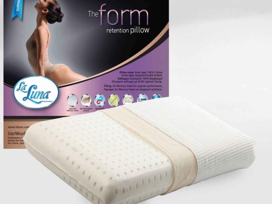 Μαξιλάρι Ύπνου Memory Foam Form Retention La Luna 40X70 100% Memory Foam