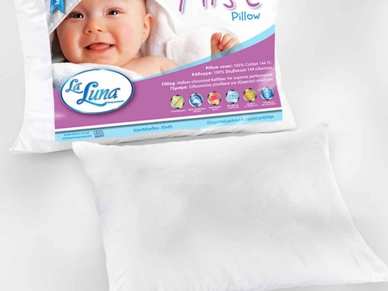 Μαξιλάρι Ύπνου Βρεφικό Βαμβακοσατέν My First Pillow La Luna 35x45cm 100% Βαμβακοσατέν