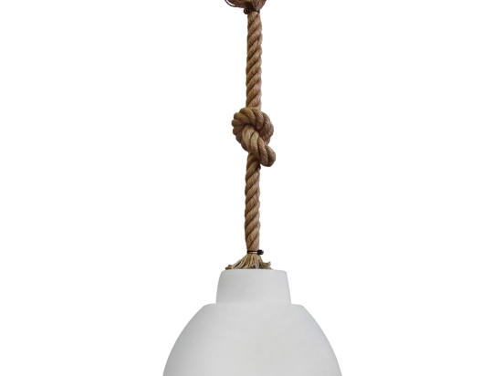 Φωτιστικό Bottle - 29  Rope 1L Ut-Wh 31-0941 Heronia Σχοινί,Γυαλί