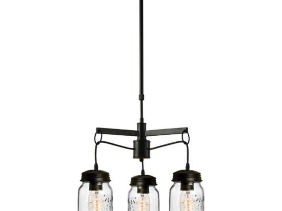 Τρίφωτο Φωτιστικό Οροφής EG166603P Black Μέταλλο,Γυαλί