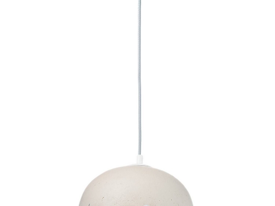 Φωτιστικό Οροφής Από Πηλό V3729251PWS Cream & Silver Πηλός