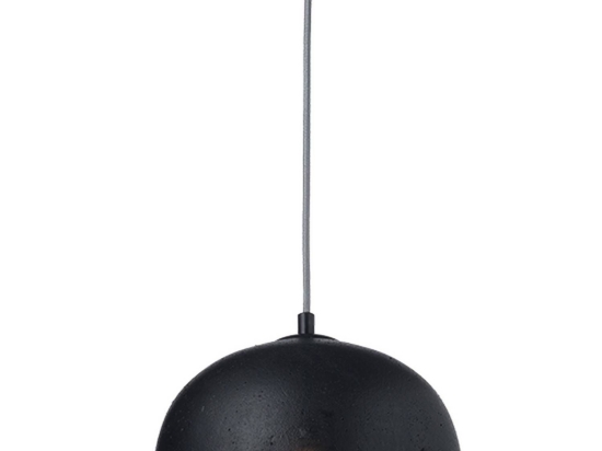 Φωτιστικό Οροφής Από Πηλό V3729251PBS Black & Silver Πηλός