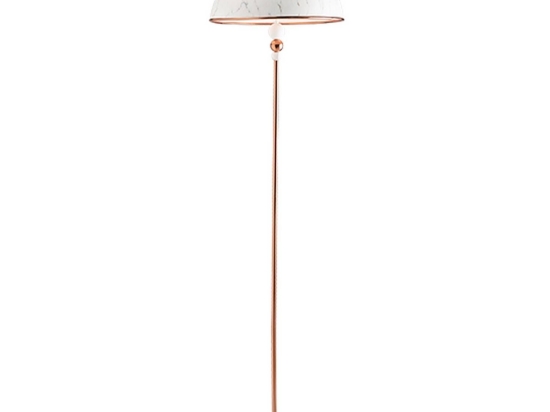 Φωτιστικό Δαπέδου DCR171181F White & Copper Μέταλλο