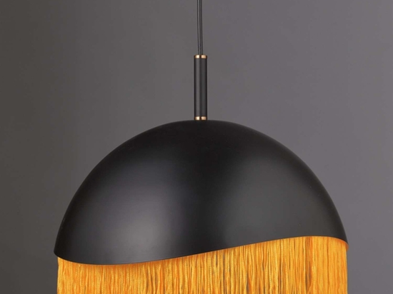 Φωτιστικό Οροφής Μονόφωτο DCR1711735P Black & Orange Μέταλλο