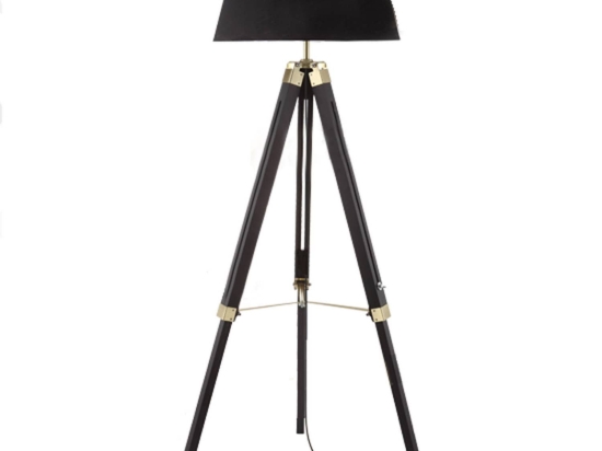 Φωτιστικό Δαπέδου TF17701FBBB Black Μέταλλο,Ξύλο