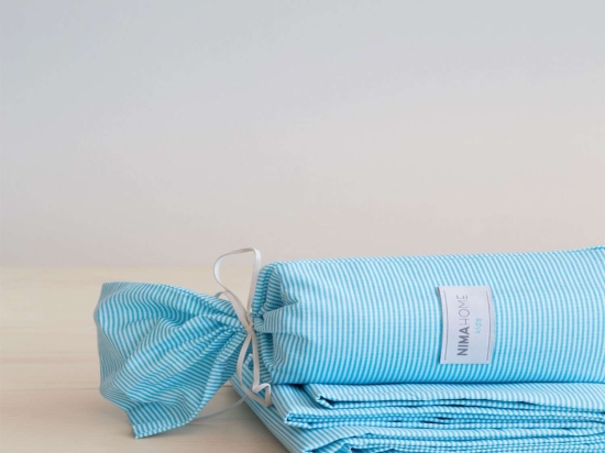 Σεντόνι - Flip Flap Aqua Nima Μονό 170x250cm Χωρίς Λάστιχο 100% Βαμβάκι