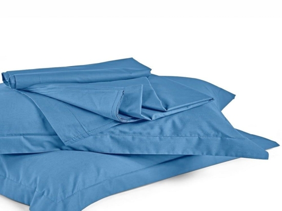 Σεντόνι True Col 01 Navy Blue Kentia Διπλό 210x270cm 100% Βαμβακερό Περκάλι