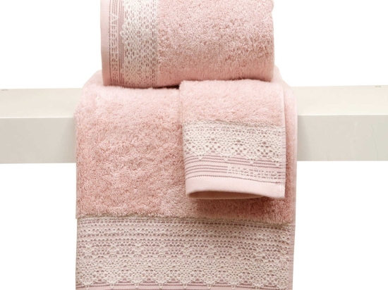 Πετσέτα Des. Karla 1.Blush Pink Anna Riska Χεριών 30x50cm 100% Βαμβάκι
