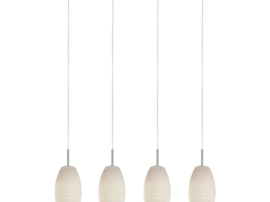 Φωτιστικό Οροφής - Ράγα 97587 Beige Batista 3 Eglo Μέταλλο,Γυαλί