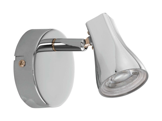Φωτιστικό Τοίχου - Απλίκα Led 97828 Silver Tiberio Eglo Μέταλλο,Πλαστικό