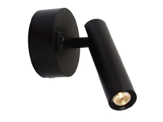 Φωτιστικό Τοίχου - Απλίκα Led H48-B Black Αλουμίνιο