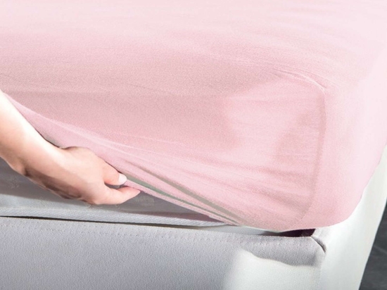 Σεντόνι Jersey Με Λάστιχο Pink La Luna Μονό 100x200cm Με Λάστιχο 100% Βαμβάκι