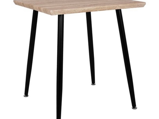 Τραπέζι Τραπεζαρίας Sonama HM8335.01 Με Μαύρα Πόδια Mdf,Μέταλλο