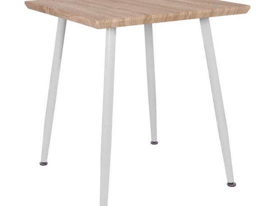 Τραπέζι Τραπεζαρίας Sonama HM8335.02 Με Λευκά Πόδια Mdf,Μέταλλο