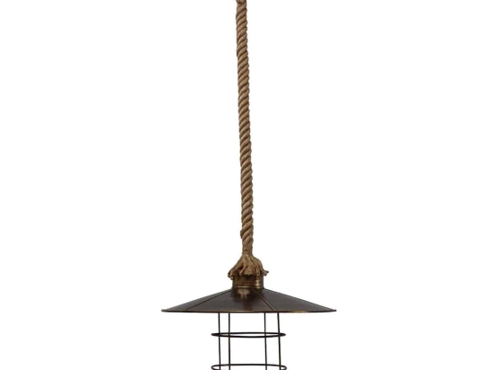 Φωτιστικό Οροφής Κρεμαστό UT-190K Rope 1/L 31-0983 UT-BR Σχοινί