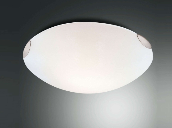 Φωτιστικό Οροφής - Πλαφονιέρα Fox 2385-64-102 White Fabas Luce Μέταλλο,Γυαλί