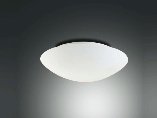Φωτιστικό Οροφής - Πλαφονιέρα Pandora 2433-61-102 White Fabas Luce Μέταλλο,Γυαλί