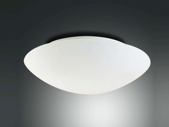 Φωτιστικό Οροφής - Πλαφονιέρα Pandora 2433-64-102 White Fabas Luce Μέταλλο,Γυαλί