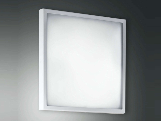 Φωτιστικό Οροφής - Τοίχου Osaka 2867-61-102 White Fabas Luce Μέταλλο,Γυαλί