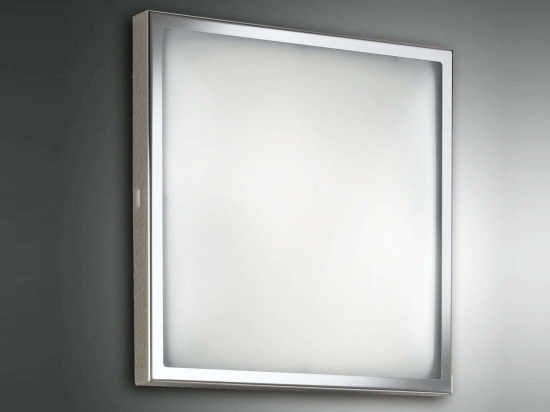 Φωτιστικό Οροφής - Τοίχου Osaka  2867-61-138 Chromium Fabas Luce Μέταλλο,Γυαλί