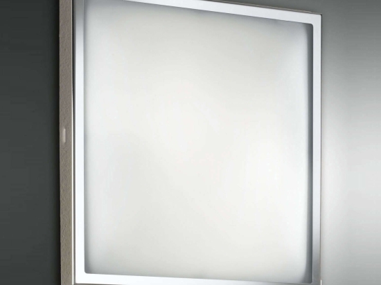 Φωτιστικό Οροφής - Τοίχου Osaka 2867-66-138 Chromium Fabas Luce Μέταλλο,Γυαλί