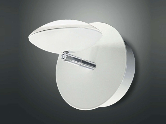 Φωτιστικό Τοίχου - Απλίκα Led Hale 3255-21-102 White Fabas Luce Μέταλλο,Γυαλί