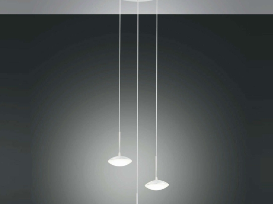 Φωτιστικό Οροφής Led Hale 3255-47-102 White Fabas Luce Μέταλλο,Γυαλί