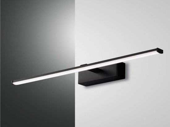 Φωτιστικό Τοίχου - Απλίκα Led Nala 3361-26-101 Black Fabas Luce Μέταλλο, Μεθακρυλικό