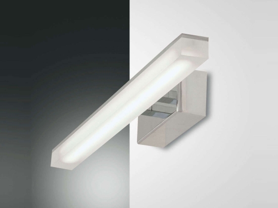 Φωτιστικό Τοίχου - Απλίκα Led Saura 3362-26-138 Chrome Fabas Luce Μέταλλο