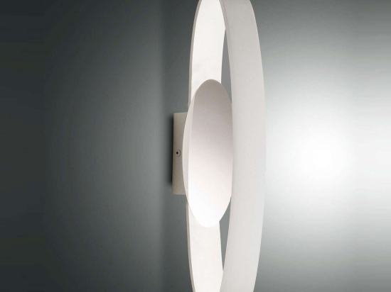 Φωτιστικό Τοίχου - Απλίκα Led Gaby 3424-26-102 White Fabas Luce Μέταλλο