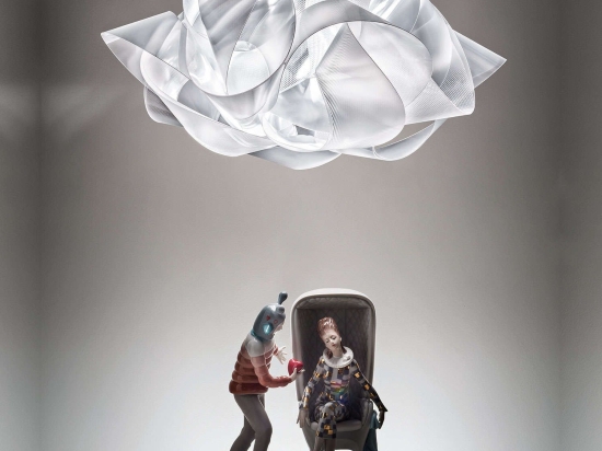 Φωτιστικό Οροφής Fabula Large Prisma Slamp Αλουμίνιο,Πολυπροπυλένιο