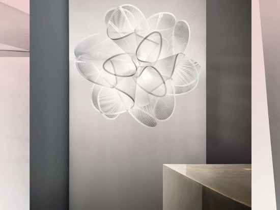 Φωτιστικό Οροφής-Πλαφονιέρα Led La Belle Etoile White Slamp Αλουμίνιο,Πολυπροπυλένιο