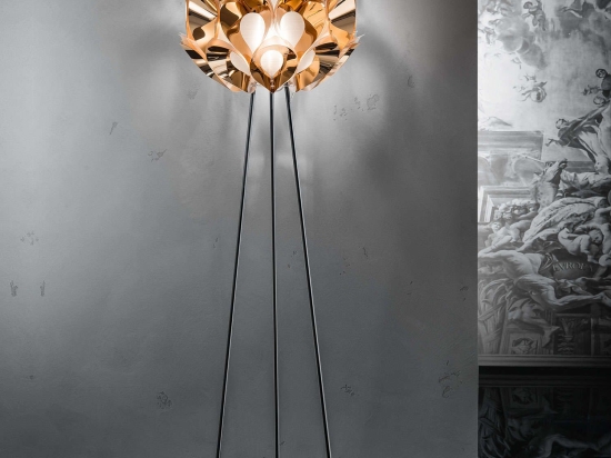 Φωτιστικό Δαπέδου Led Flora Copper Slamp Αλουμίνιο,Πολυπροπυλένιο