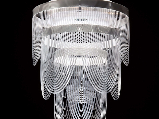 Φωτιστικό Οροφής Ceremony Small Prisma Slamp Αλουμίνιο,Πολυπροπυλένιο