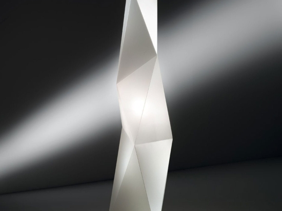 Φωτιστικό Δαπέδου Diamond L White Slamp Αλουμίνιο,Πολυπροπυλένιο