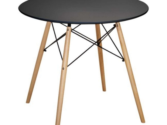 Τραπέζι Minimal HM0059.02 Black Mdf,Ξύλο