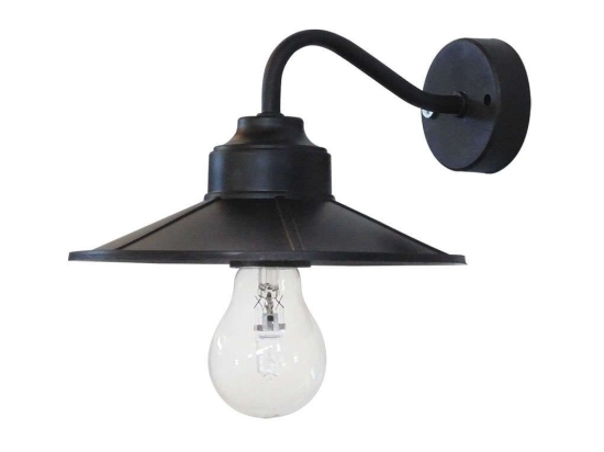 Φωτιστικό Τοίχου - Απλίκα AS-161/ΑΡ Black 31-0603 Heronia Μέταλλο,Πλαστικό