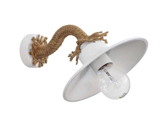 Φωτιστικό Τοίχου - Απλίκα UT-160ΑΡ Rope UT-White 31-0996 Heronia Σχοινί,Μέταλλο