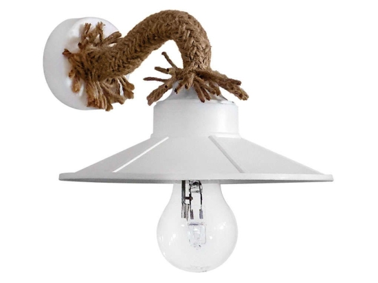 Φωτιστικό Τοίχου - Απλίκα UT-161ΑΡ Rope UT-White 31-0997 Heronia Σχοινί,Μέταλλο