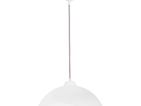 Φωτιστικό Οροφής Παιδικό Sfera/29 1/L White-Pink 35-0008 Heronia Πλαστικό